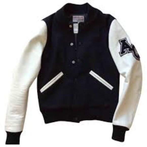 American college varsity navy blue jacket - Picture 1 of 1